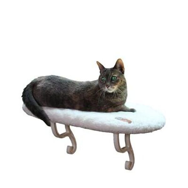 Kitty Sill Window Sill Cat Perch, Cat Window Perch for Large Fleece Unheated