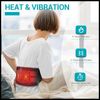 Comfytemp Cordless Heating Pad W/Massager Lower Back Pain Relief & Heating-Black