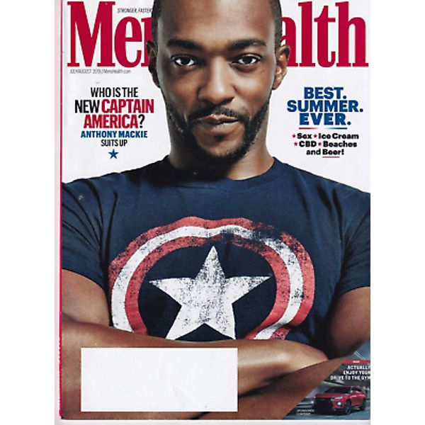 Anthony Mackie Cover Article Men's Health Magazine July 2019 Issue