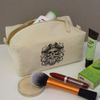 'Pirate Skull with Beard' Canvas Wash Bag/Makeup Case (CS00036745)