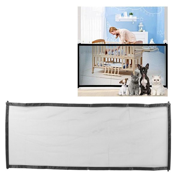 Dog Isolation Fence Partially Transparent Mesh Pet Safety Barrier