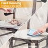 4 Pack Plastic Dining Chair Protectors with Backrests - Waterproof Thickened PVC