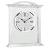 London Clock Silver Mantel Clock, 18 x 15 x 4.5cm