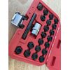 22pcs Anti-Theft Wheel Lock Screw Lug Nut Removal Key Socket Set For Audi