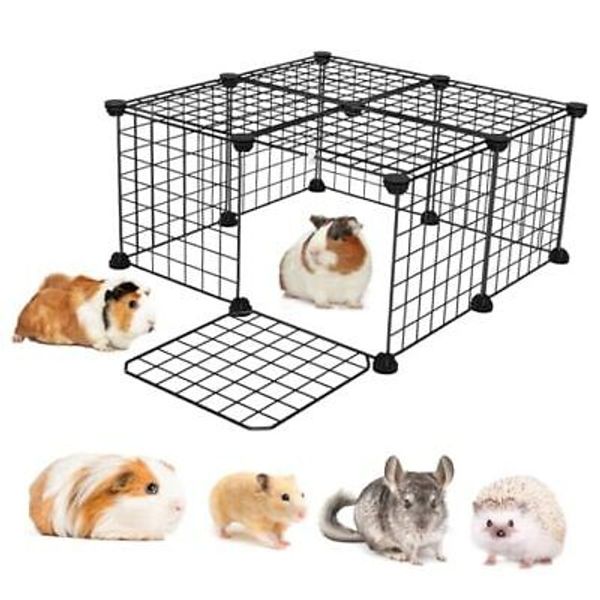 DIY Guinea Pig Cages with Door and Top, 25x25x12inch Small Animal Cage, 12pcs