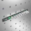 Wera 05005460001 Socket Rail C 4 Zyklop Socket Set, 1/2" Drive, 9 Pcs