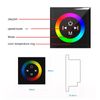 DC12-24V 4A/CH Wall Mounted Touch Switch Controller Glass Panel RGB 5050 3528