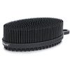 FREATECH Silicone Body Scrubber - Dual-Sided Bath Shower Body Cleansing Brush, Gently Exfoliate & Massage to Boost Circulation and Cellulite Treatment, More Hygienic & Long-Lasting Than Loofah, Black