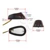 Surface Mount Light Croc Turn Signal Universal Motorcycle Smoke Black Blinker