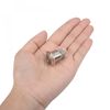 sourcing map Latching Metal Push Button Switch 16mm Mounting Dia 3A SPST 1NO 2 Terminals