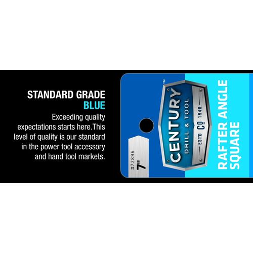 Century Drill & Tool 72896 Rafter Angle Square, 7"