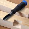 90 Degree Chisel, Wood Chisel Right Angle Chisel Solid Chrome Vanadium Steel Square Corner Chisel, Woodworking Carving Chisel for Carpenter, Gouge Chisel with TPR Handle