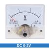 sourcing map DC 0-3V Analog Panel Voltage Gauge Volt Meter 85C1 2.5% Error Margin