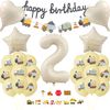 ALEGRE Digger Decoration 2 Children's Birthday Party