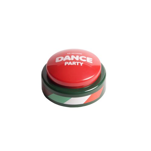 30 Second Dance Party Button with 5 Songs, Instant Fun, Gag Gift for Kids & Adults, Co-workers, Teachers, Friends & Family, Office Toy, Classroom Supplies, Birthdays,Holidays & Parties(Pack of 1)