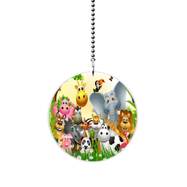 Happy Animals Fan/Light Pull