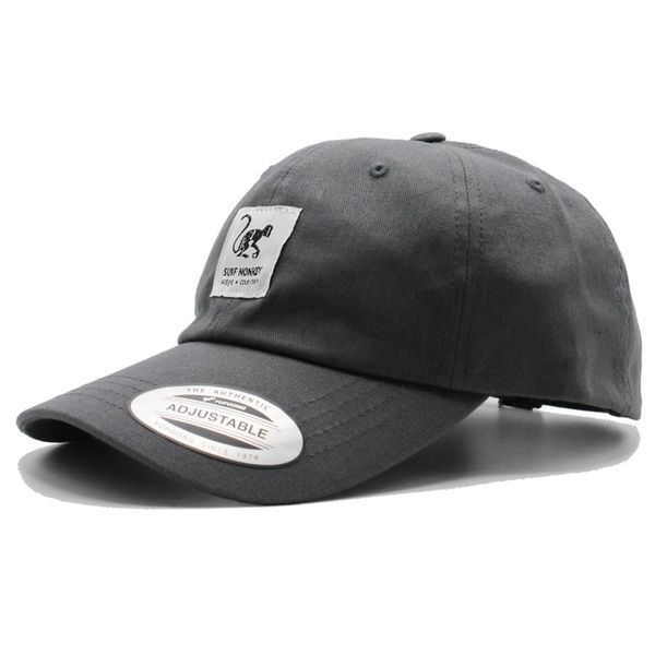 Surf Monkey Baseball Cap Classic Dad Cap Unstructured Cotton, dark grey, One size