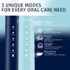 7AM2M Electric Toothbrush 2 Pack Set for Kids and Adults, 12 Brush Heads,5 Adjustable Modes, Built-in 2-Minute Smart Timer,Wireless Fast Charge for 60 Days,IPX7Waterproof SonicToothbrush (Navy & Blue