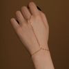 TseenYi Chain Hand Chain Bracelet Gold Finger Ring Bracelet