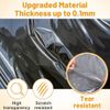 4 Pack Plastic Dining Chair Protectors with Backrests - Waterproof Thickened PVC