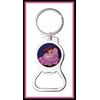 CHESHIRE CAT CUSTOM BOTTLE OPENER KEYCHAIN KEY RING - STOCKING STUFFER GIFT