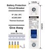 DIHOOL Miniature Circuit Breaker MCB, 1 Pole, 25Amp,230VAC,Type C, 2pcs