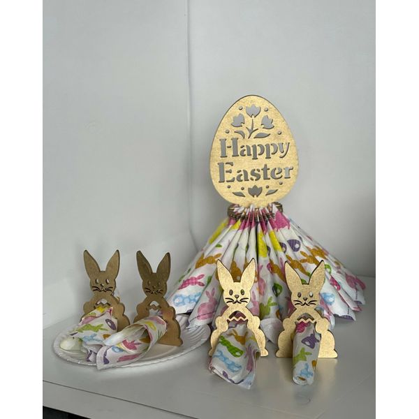 Napkins holder 11”tall| Easter bunny | Table setting| Gift for her| Kitchen