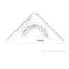 Artway Plastic Set Square Pack (2) - 45 & 60 degree angles
