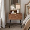 End Table, Mid Century Modern Nightstand, Wood Bedside Table, Accent Night Stand
