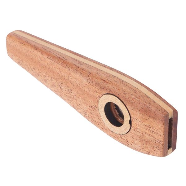 Holz Kazoo mit 2 Flöte Membrangitarre Ukulele Begleiten Musikinstrumente Geschenk für Musikanfänger Music