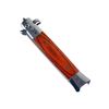 Switchblade Comb Pocket Knife Hair Brush Automatic Push Button Folding Barber (Wood Grain)