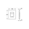 GROHE Skate Cosmopolitan Flush Plate Alpine White 38732SH0