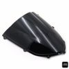 BLACK DOUBLE BUBBLE TRANSPARENT WINDSCREEN SHIELD FOR 2004-2005 KAWASAKI ZX10R
