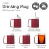 JFA Supplies 1 Handle 165ml Red Adult Drinking Mug/Drinking Cup/Sippy Cup/Non Spill Cup