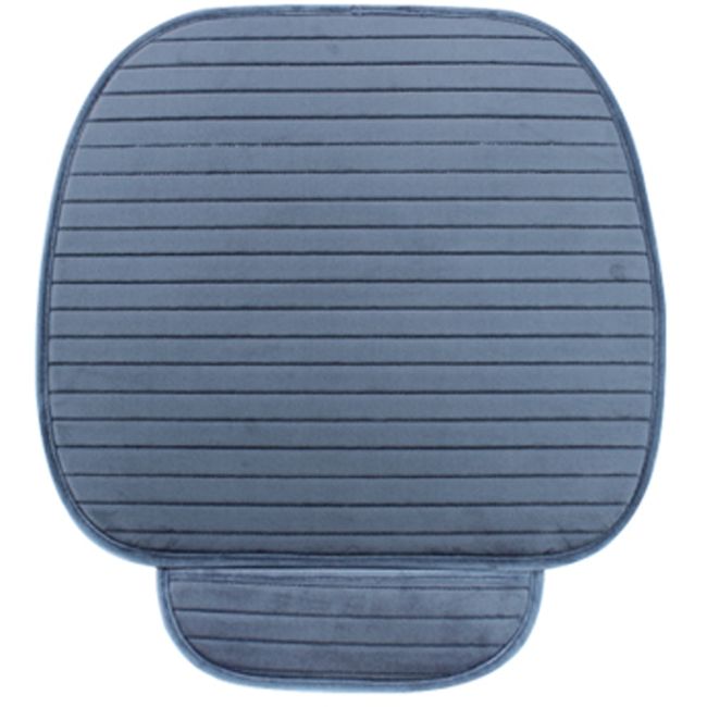 Flocking Cloth Car Seat Cushion Plush Suede Long Striped Car