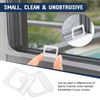 Window Screen Pull Tabs 30 Pack Replacement Universal Spline Channel Pull Lift Tab Plastic Window Screen Lift Tabs （Frosted Clear ）