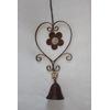 'Earrings "Heart with Flowers – Length 62 cm