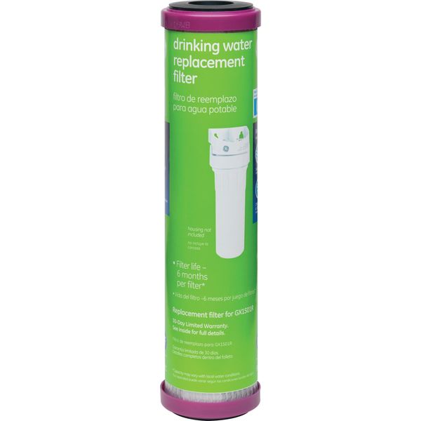 GE FXUTC Drinking Water System Replacement Filter , White , Green