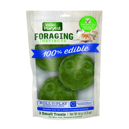 Wild Harvest® Foraging Instincts Roll n’ Play Interactive Treat, 3 Count, for Pet Mice, Rats, Hamsters and Gerbils, 2.30 Ounce (Pack of 1)