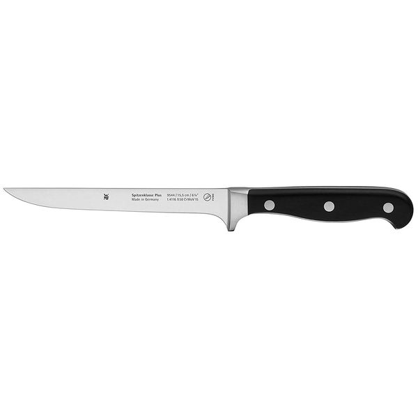 WMF Boning Knife Spitzenklasse Plus Length 28 cm Blade Length 15.5 cm Performance Cut Made in Germany Forged Special Blade Steel Seamlessly Riveted Plastic Handle