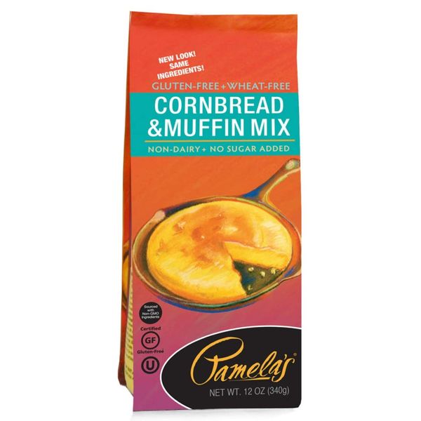 Pamela's Products Gluten Free Cornbread and Muffin Mix -- 12 oz - 2PC