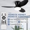 Ceiling Fans with Lights 36" Low Profile Ceiling Fan with Light & Remote 3500LM