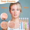 20 Pieces Crystal Lash Shampoo Brushes Glitter Eyelash Extension Cleanser Brush with Container Facial Nose Pore Deep Cleaning Brush Cosmetic Lash Cleanser Brush, 5 Colors