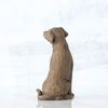 Willow Tree Love My Dog-Dark Figurine, RESIN Multi-Colour, 4 x 3 x 8.5 cm