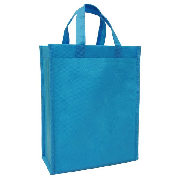 CYMA Reusable Gift Bags, Medium, 6 Pk (Aqua).