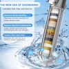 Filtered Shower Head with Handheld, High Pressure Water Flow and Multiple Spr...