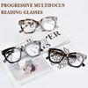 OPTOFENDY Progressive Multifocal Reading Glasses for Women, Oversized Blue Light Blocking Computer Readers Spring Hinge Tortoise 1.5