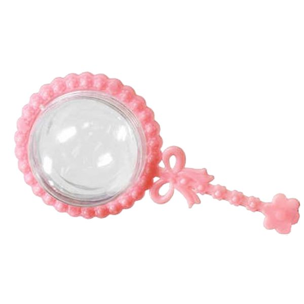 48 Fillable Plastic Baby Rattles Shower Favor - Pink