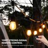 HBN Outdoor Light Timer with Remote Control, Waterproof Light Sensor, 2 Outlets