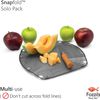 Compact Gray Snapfold Dining Set: Bowl, Cup & Dish with Handy Measuring Lines